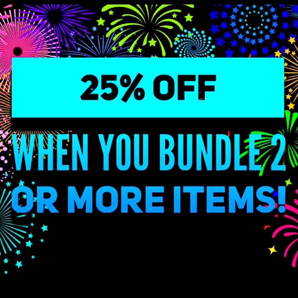 🩷🩵🥳🎉25% OFF ANY ORDER OF 2 ITEMS WHEN YOU BUNDLE!🎉🥳🩵🩷